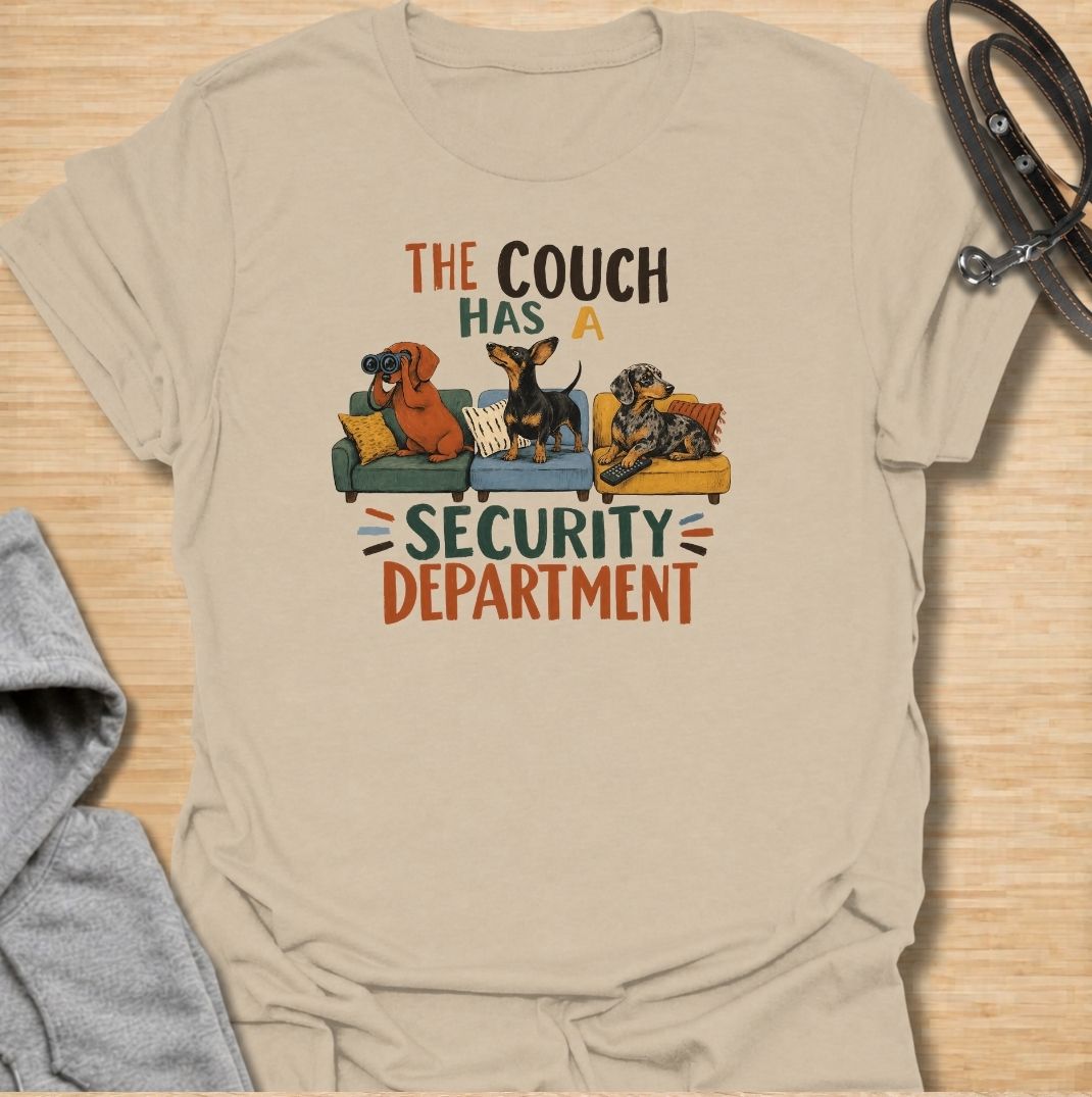 Couch Security Dachshund T-Shirt
