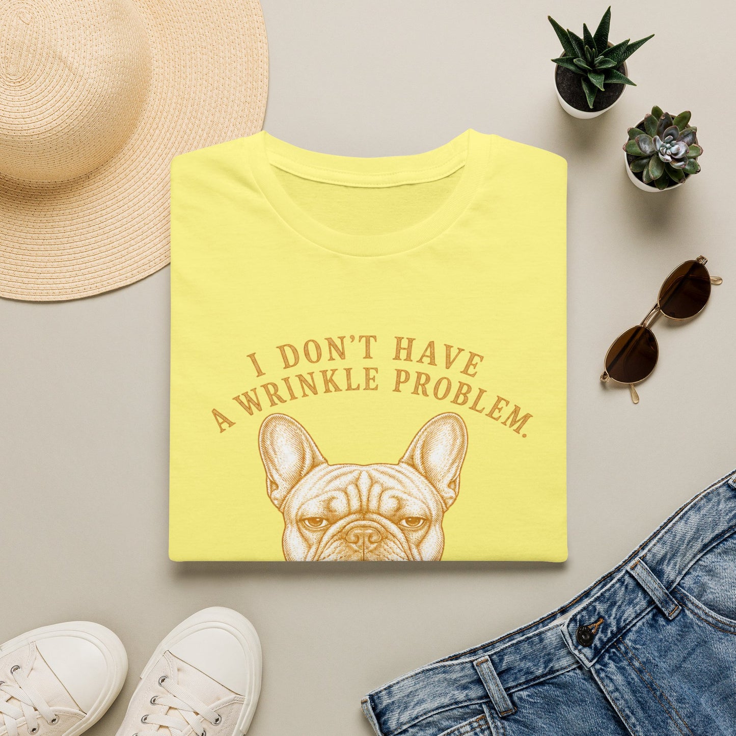 Frenchie Wrinkle Problem T-Shirt