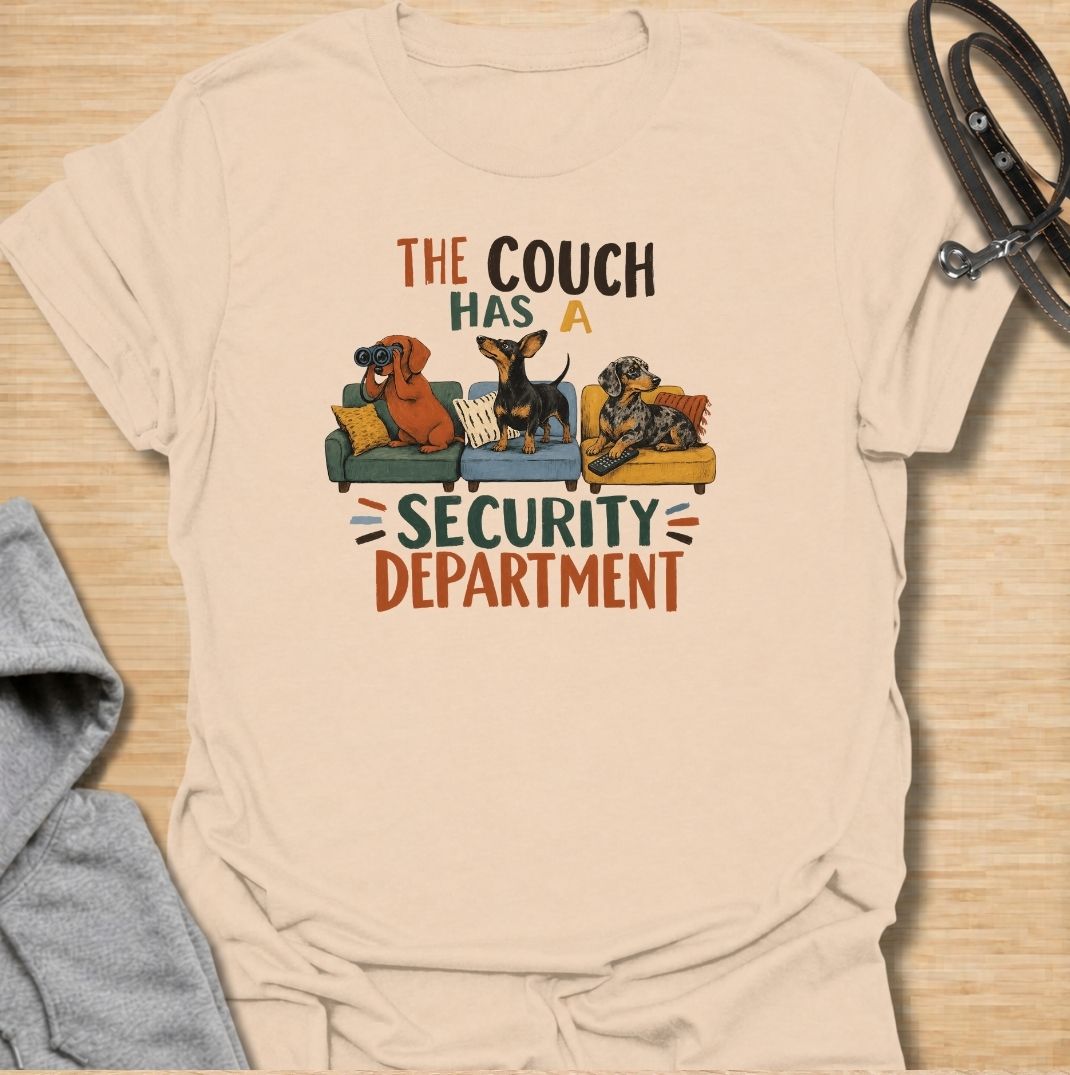 Couch Security Dachshund T-Shirt