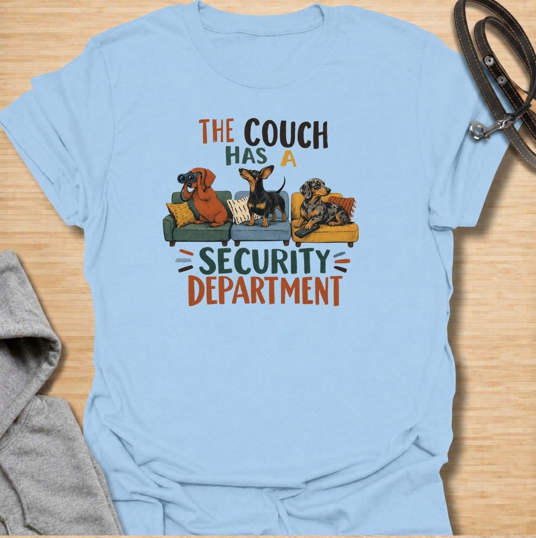 Couch Security Dachshund T-Shirt