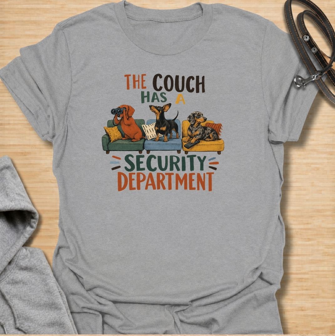 Couch Security Dachshund T-Shirt
