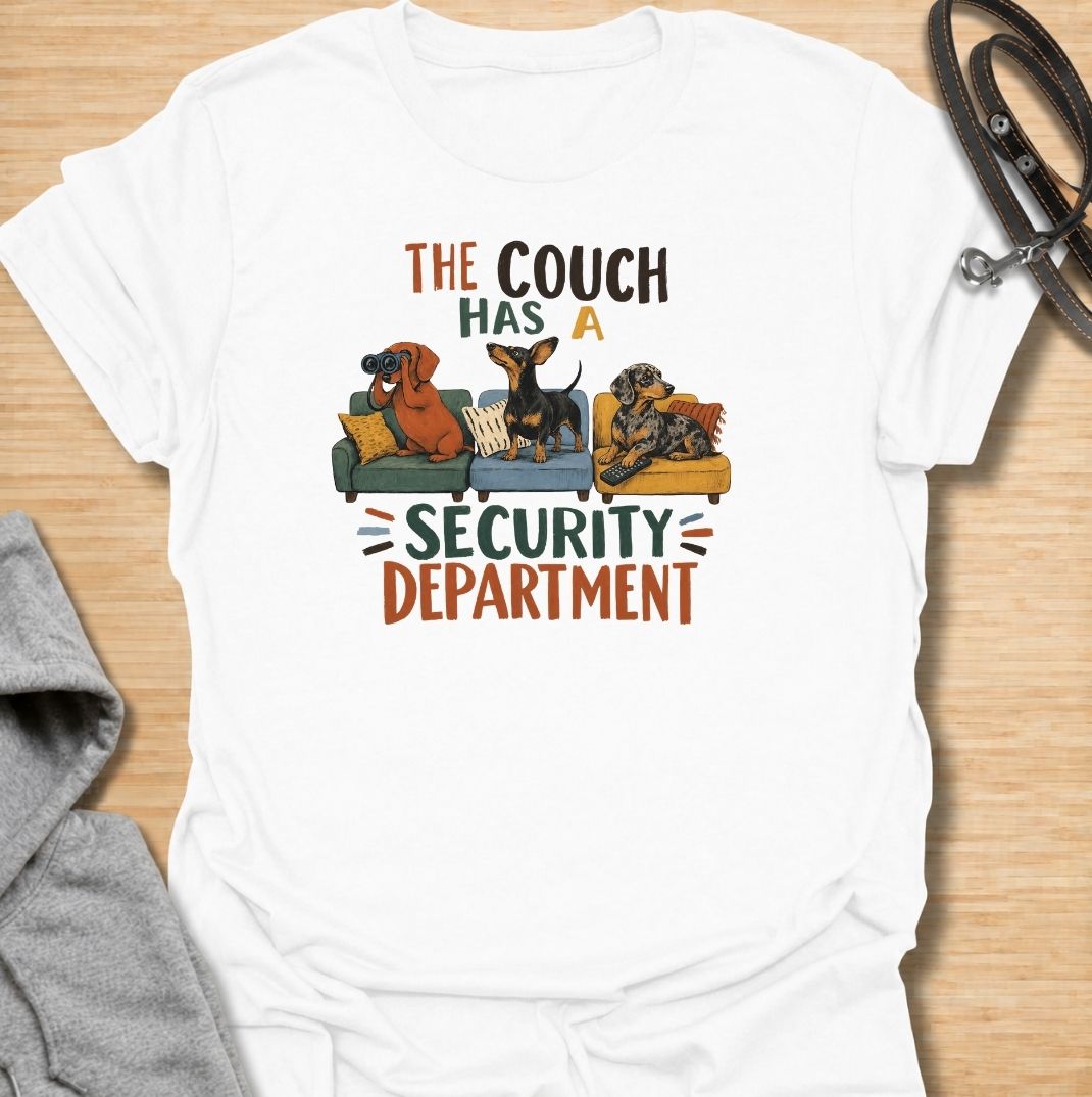 Couch Security Dachshund T-Shirt