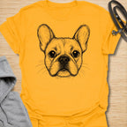 This French Bulldog Sketch t-shirt is made for Frenchie lovers who want a simple, artistic design focused on those unmistakable bat ears and expressive little face. Featuring a hand-drawn style French Bulldog portrait with fine sketch linework, this design has a clean, minimal dog-lover look that works for everyday wear. Perfect for Frenchie moms, Frenchie dads, French Bulldog owners, rescue dog lovers, and anyone who loves a classic breed-specific Frenchie graphic.