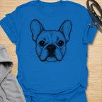 This French Bulldog Sketch t-shirt is made for Frenchie lovers who want a simple, artistic design focused on those unmistakable bat ears and expressive little face. Featuring a hand-drawn style French Bulldog portrait with fine sketch linework, this design has a clean, minimal dog-lover look that works for everyday wear. Perfect for Frenchie moms, Frenchie dads, French Bulldog owners, rescue dog lovers, and anyone who loves a classic breed-specific Frenchie graphic.