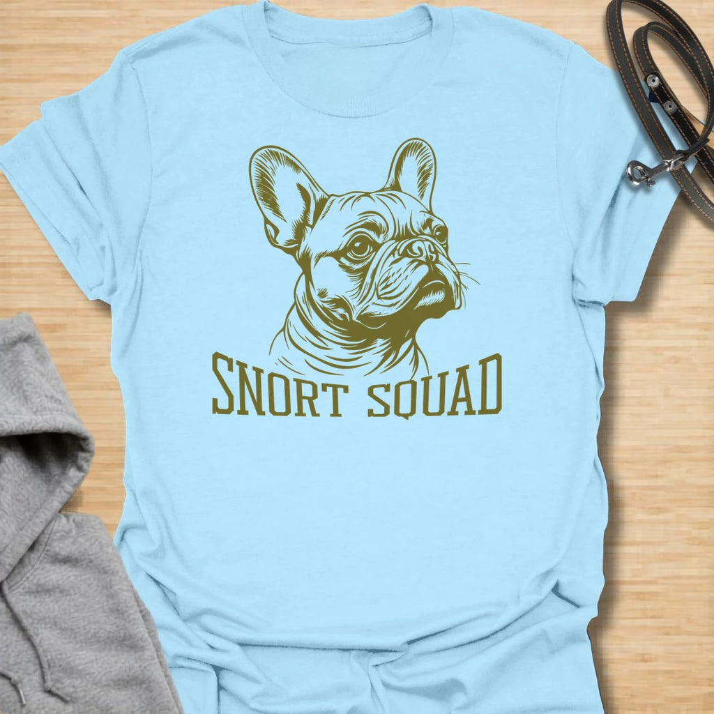 This Snort Squad t-shirt is made for French Bulldog lovers who know snorts, grumbles, and little attitude noises are all part of the Frenchie charm. Featuring a bold vintage-style French Bulldog portrait with clean linework and simple Snort Squad lettering, this design has a classic breed-specific look that is easy to wear every day. Perfect for Frenchie moms, Frenchie dads, French Bulldog owners, rescue dog lovers, and anyone proudly part of the snort squad.