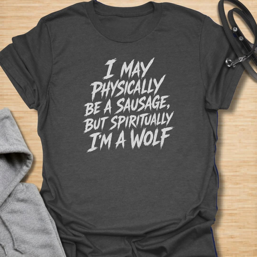 A funny dachshund T-shirt for sausage dogs who believe they are fierce wild animals. The bold text-only design celebrates the enormous confidence packed inside one very long, very small dog. A brilliant gift for dachshund owners, doxie moms, doxie dads, and fans of fearless little dogs.