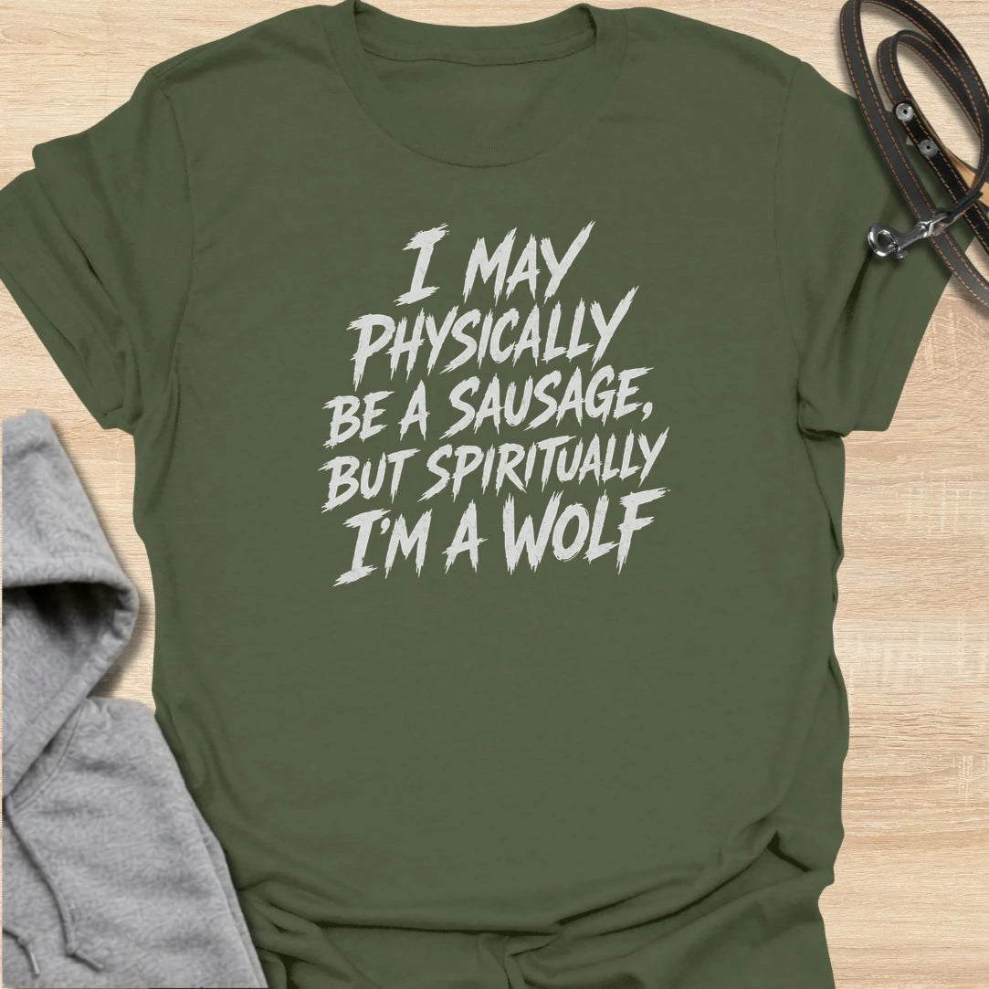 A funny dachshund T-shirt for sausage dogs who believe they are fierce wild animals. The bold text-only design celebrates the enormous confidence packed inside one very long, very small dog. A brilliant gift for dachshund owners, doxie moms, doxie dads, and fans of fearless little dogs.